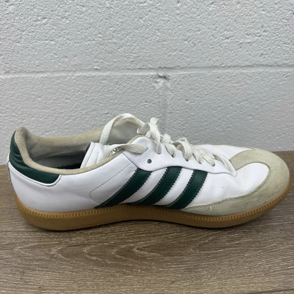 Adidas‎ Samba Golf Shoes Spikeless White Green Gum4 JH6151 Sz 10.5